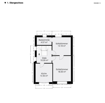 Grundriss Obergeschoss