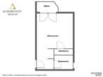 1-Zimmer-Wohnung mit Balkon und PKW-Stellplatz in Aachen, Nähe Westpark - Grundriss Skizze