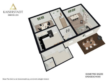 Isometrie Erdgeschoss