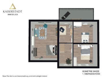 Isometrie Obergeschoss