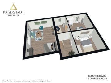 Isometrie Obergeschoss