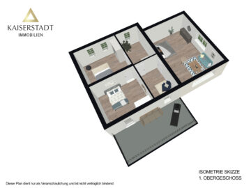 Isometrie Obergeschoss